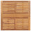 Berkfield Folding Garden Dining Table 90x90x75 cm Solid Teak Wood 4