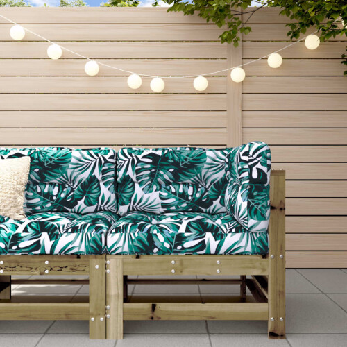 Berkfield Garden Corner Sofa Impregnated Wood Pine