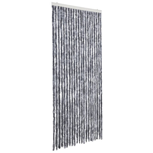 Berkfield Insect Curtain Silver 90x200 cm Chenille 1