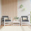 Berkfield Garden Chairs 2 pcs White Solid Wood Pine 1