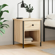Berkfield Bedside Cabinet Sonoma Oak 40x42x50 cm Engineered Wood