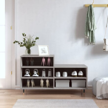 Berkfield Shoe Cabinet Grey Sonoma 102x36x60 cm Engineered Wood