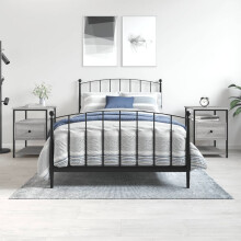 Berkfield Bedside Cabinets 2 pcs Grey Sonoma 40x42x56 cm Engineered Wood