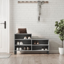 Berkfield Shoe Cabinet Grey Sonoma 102x36x60 cm Engineered Wood
