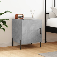 Berkfield Bedside Cabinet Concrete Grey 40x40x50 cm Engineered Wood