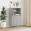 Berkfield Highboard Grey Sonoma 60x36x110 cm Engineered Wood 1