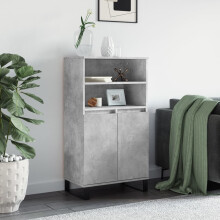 Berkfield Highboard Concrete Grey 60x36x110 cm Engineered Wood