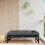 Berkfield Garden Footstool Black 120x80 cm Solid Wood Pine 1