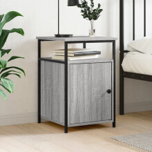 Berkfield Bedside Cabinet Grey Sonoma 40x42x60 cm Engineered Wood