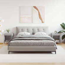 Berkfield Bedside Cabinets 2 pcs Concrete Grey 40x35x50 cm Engineered Wood