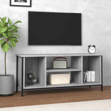 Berkfield TV Cabinet Grey Sonoma 102x35x45 cm Engineered Wood