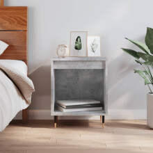 Berkfield Bedside Cabinet Concrete Grey 40x35x50 cm Engineered Wood