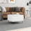 Berkfield Coffee Table White 55x55x36.5 cm Engineered Wood 1