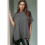 Women'S Loose Dropped Shoulder Short Sleeve Pullover Sweater Gray S 3
