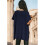 Women'S Loose Dropped Shoulder Short Sleeve Pullover Sweater Navy XL 6