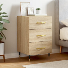 Berkfield Bedside Cabinet Sonoma Oak 40x40x66 cm Engineered Wood