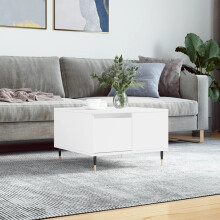 Berkfield Coffee Table White 55x55x36.5 cm Engineered Wood