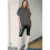 Women'S Loose Dropped Shoulder Short Sleeve Pullover Sweater Gray S 5