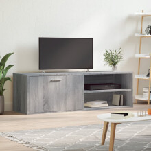 Berkfield TV Cabinet Grey Sonoma 120x34x37 cm Engineered Wood