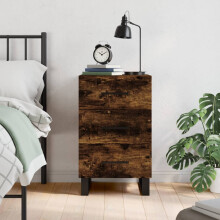Berkfield Bedside Cabinet Smoked Oak 40x40x66 cm Engineered Wood