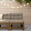 Berkfield Garden Middle Sofa Honey Brown Solid Wood Pine 1