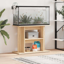 Berkfield Aquarium Stand Sonoma Oak 80x35x60 cm Engineered Wood