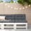 Berkfield Garden Middle Sofas 2 pcs White Solid Wood Pine 1