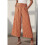 Women'S Summer Comfortable Wide Leg Pants Brown S 2