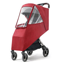 Breathable Infant Pushchair Cover Providing Rain Cold-Burgundy