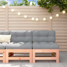 Berkfield Garden Middle Sofas 2 pcs Solid Wood Douglas