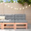 Berkfield Garden Middle Sofas 2 pcs Solid Wood Douglas 1