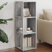 Berkfield Corner Cabinet Grey Sonoma 33x33x100 cm Engineered Wood