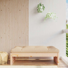 Berkfield Garden Footstool 120x80 cm Solid Wood Pine