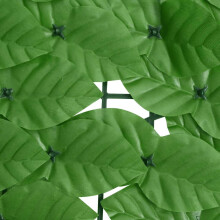 Berkfield Balcony Screen with Green Leaves 400x150 cm