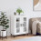 Berkfield Sideboard High Gloss White 69.5x34x90 cm Engineered Wood 1