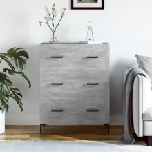 Berkfield Sideboard Concrete Grey 69.5x34x90 cm Engineered Wood
