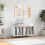 Berkfield Record Cabinet White 100x38x48 cm Engineered Wood 1