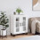 Berkfield Sideboard High Gloss White 69.5x34x90 cm Engineered Wood 1