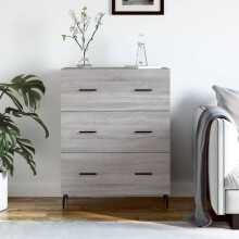 Berkfield Sideboard Grey Sonoma 69.5x34x90 cm Engineered Wood
