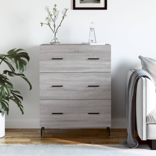Berkfield Sideboard Grey Sonoma 69.5x34x90 cm Engineered Wood