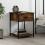 Berkfield Bedside Table Smoked Oak 44x45x58 cm Engineered Wood 1
