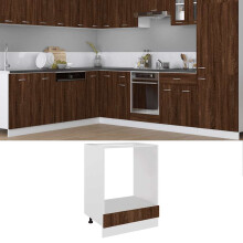 Berkfield Oven Cabinet Lyon Brown Oak 60x46x81.5 cm Engineered Wood