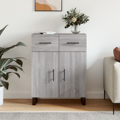 Berkfield Sideboard Grey Sonoma 69.5x34x90 cm Engineered Wood