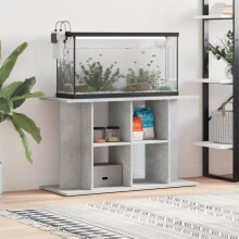Berkfield Aquarium Stand Concrete Grey 100x40x60 cm Engineered Wood