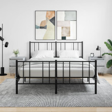 Berkfield Bedside Cabinets 2 pcs Concrete Grey 40x35x50 cm Engineered Wood