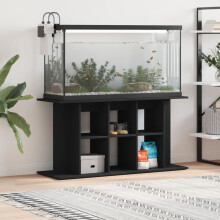 Berkfield Aquarium Stand Black 120x40x60 cm Engineered Wood