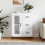 Berkfield Sideboard High Gloss White 69.5x34x90 cm Engineered Wood 1