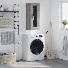 Berkfield Wall Mounted Cabinet Grey Sonoma 34.5x34x90 cm