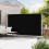 Berkfield Patio Retractable Side Awning 200x500 cm Black 3