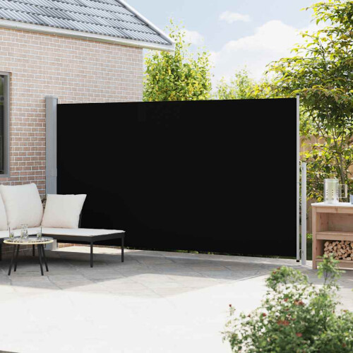 Berkfield Patio Retractable Side Awning 200x500 cm Black 2